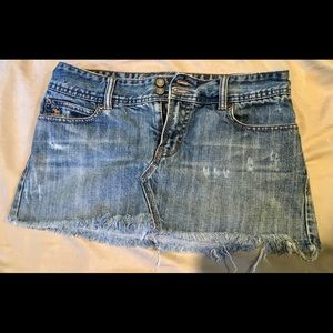 Abercrombie and Fitch mini denim skirt